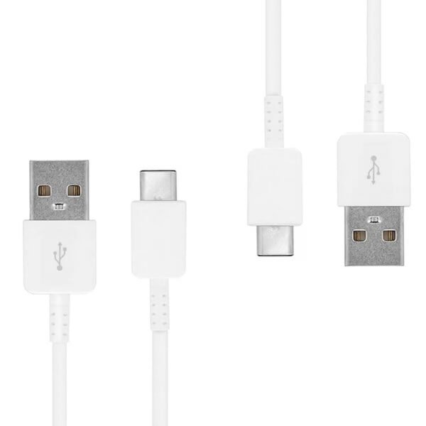 Main-01 PRO USB-C Charging Transfer Cable (2xPack) Compatible with Samsung Galaxy Tab S7, S7+, S6, Lite, S5e, Plus provides 5Gbps Full Quick Charging 25Amp Power! (White 3.3Ft)